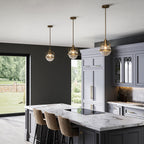 Triocent 1 Light Pendant/ Semi-Flush - Brass