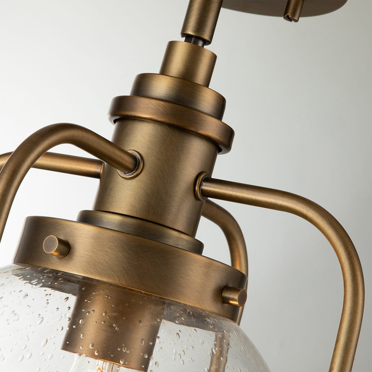 Triocent 1 Light Pendant/ Semi-Flush - Brass