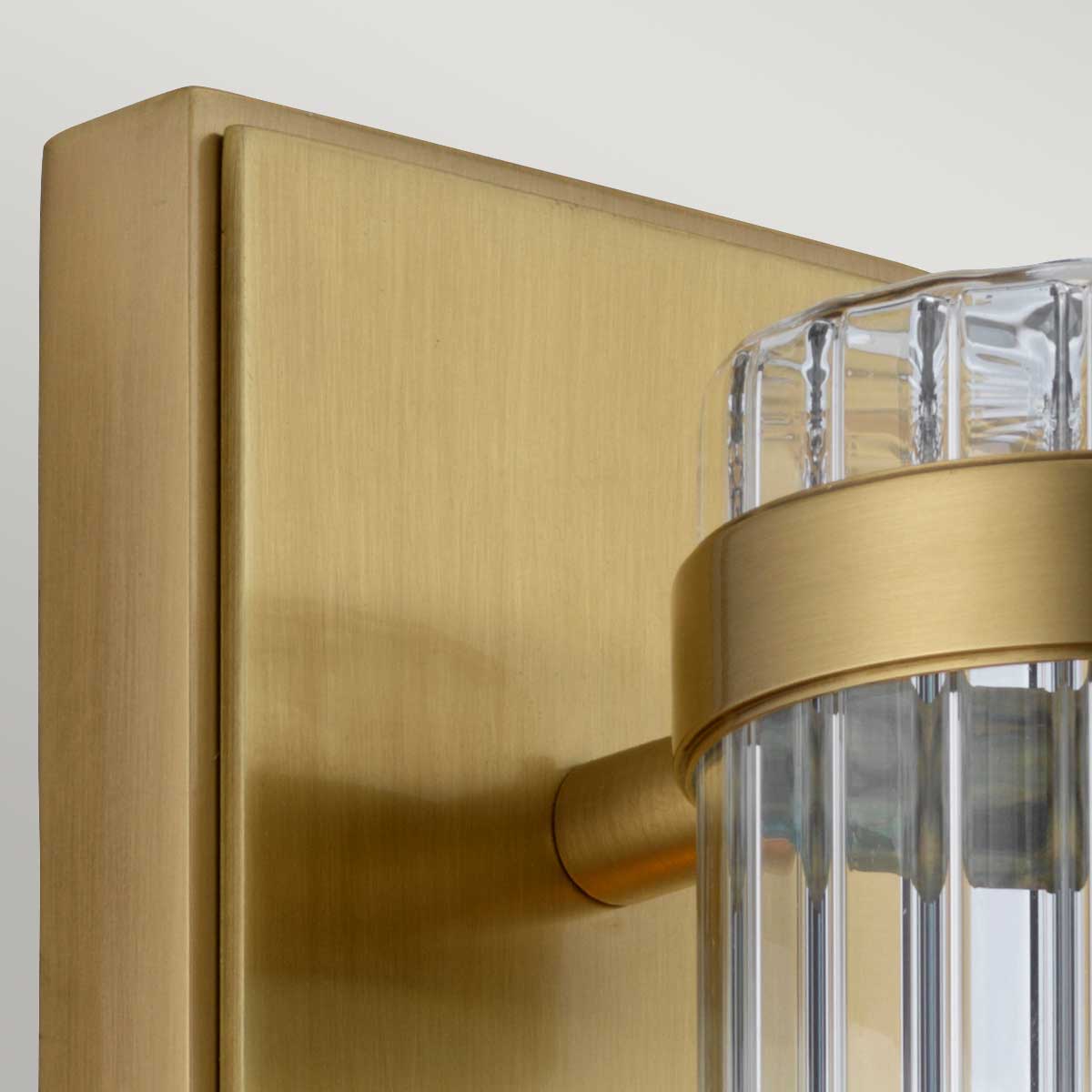 Wellington 1 Light Wall Light - Aged Brass