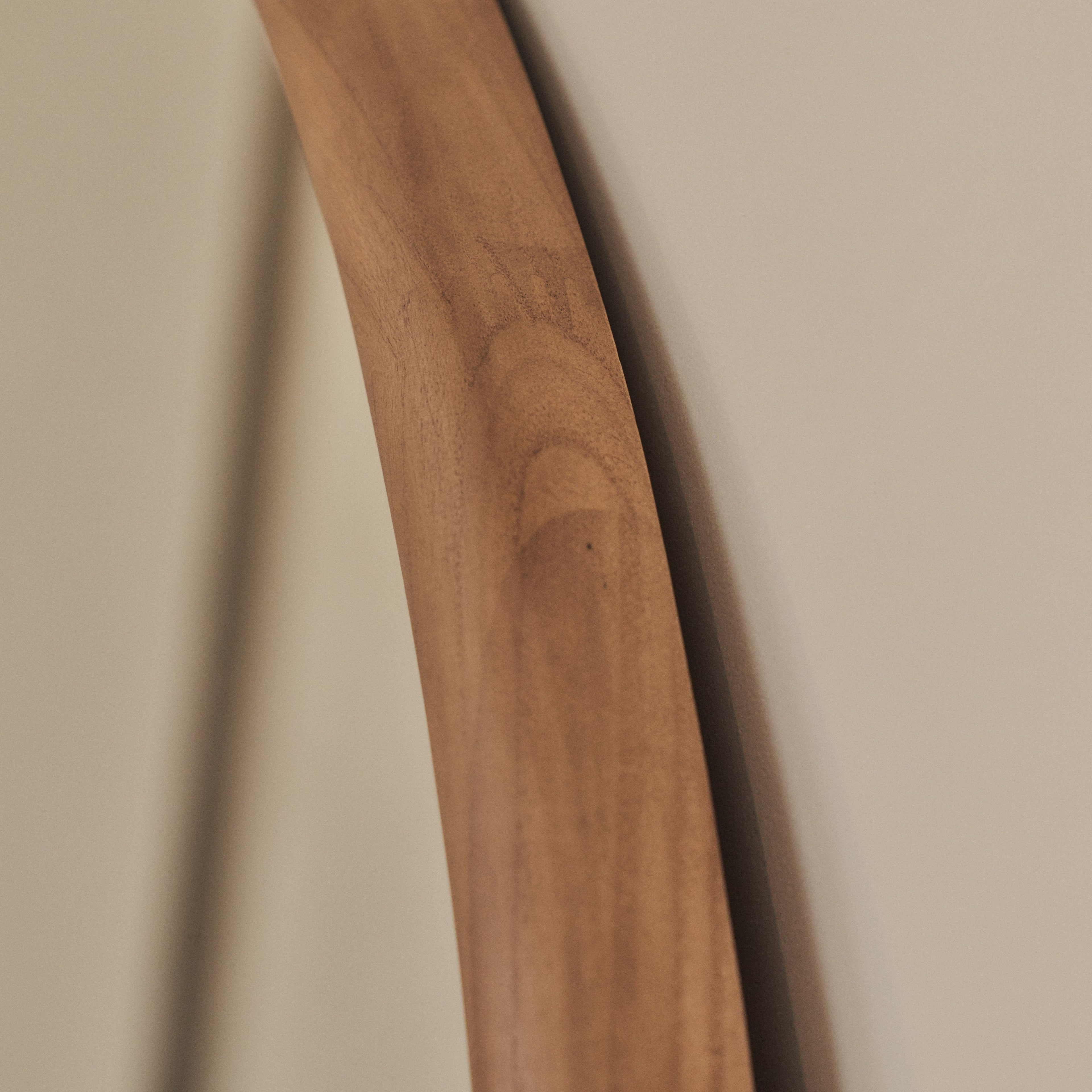 Amora - Large Warm Wood Round Wall Mirror 100cm x 100cm